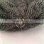 Myfur Removable Raccoon Fur Pom Pom Fashion Adult Wool Knit Hat