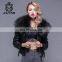 Three color selectable Big Raccoon Collar Lining Ladies Jackets Coats Winter Fashion Sheep Fur And Leahter Overcoat