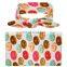 Baby shower gift Boy Girl Newborn Unisex Organic Cotton Receiving Swaddling Blankets With Handband