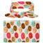 Unisex Newborn Baby Organic Baby Swaddle Blanket Receiving Blanket Set With Bow Headband