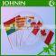 hot sale 100% polyester hanging plastic flag sticks