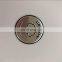 Round cap labels embossed alloy logo