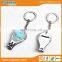 Anti copper ITALIA logo finger nail clipper holder toe key chain nail clipper