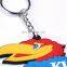 Design Your Own Silicone Key Chain Various Shapes 2d custom shaped soft pvc keychain bird