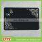 Over 15 years make metal card factory supplier black business card / laser cut good quilty metal business card