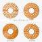 pattern twiggy round Corten Steel Tree Grate