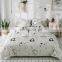 I@home 100% Cotton Bedding Linen Modern Bed Sets Linen Sheets Duvet Cover With Cat Cartoon Delicate Pattern for Living Room