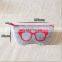 customized shape sport eyeglasses bag sunglasses felt soft glasses pouch