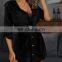 LAITE D2160 summer&autumn plus size women solid color v-neck women shirt dress ladies casual dress