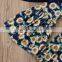 Summer Girls Clothes Set Off shoulder Tank Tops +Sunflower Bell Bottom kids Toddler Clothing Outfits