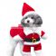 Pet Christmas Costumes Dog Suit with Cap Santa Claus Dog Hoodies Cat Xmas costumes