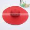China Supplier Hot Sale Holiday Sun Rose Red Pink Oversized  Straw Hat Manufacturer