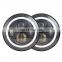 Round 7 inch 45W led light high low beam led headlight with drl for jeep truck harley motorcycle