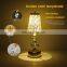 High Quality Luxury Modern Nordic crystal golden table lamp usb rechargable hotel bedside bar restaurant retro lamp
