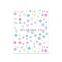 JOYFUL 504-516 hot sale polka dot Christmas snowflake nail stickers 3d adhesive nail stickers