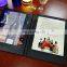 3 pages lighting foldable portable battery operated acrylic material led restaurant menu