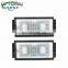 2Pcs Error Free 18 LED Number License Plate Light For BMW E66 E65 7-Series 735i 2006-2008 White 12V Canbus License Plate Light