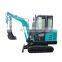 China brand crawler mini excavator with hammer tree planting hole digger