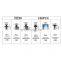 100 pcs Clip Rivets Fastener Kit Bumper Fender Push Pin Clips Fits Auto Car w/Box