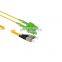 Fiber Optic Equipment Fiber Jumper 1M SC-FC APC/UPC Spiral Armored Optical Fiber Patchcord Single Mode Duplex
