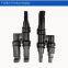 Professional 2T1 Photovoltaic branch connector ralated 1000V MC4 connector compatibility PV connector