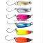 Factory Wholesale 2.5g 6 colors 2.8cm Spoon Fishing lure Metal Freshwater Saltwater Trolling