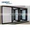 Customized Tempered windows black double glazed aluminum casement window