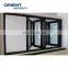 Customized Tempered windows black double glazed aluminum casement window