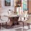 North American Rectangular table solid wood base Marble  dinning tables glass table sets