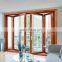 Luxury exterior aluminium bi-fold doors double glass fire folding door