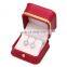 china manufacturer wine red color pu leather jewelry box for lovers marriage ring bracelet jewelry box