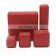 Factory direct supply customized red leather convex edge jewelry box pendent box