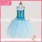Over knee high lihgt blue gauze dress with silvery star ornament halloween costume