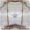White Volakas marble interior wall cladding, book match wall decoration