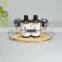 Wall Mounted No Drilling Corner Shelf Decoration Bamboo Bathroom Storage Iron Rack