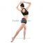 Girls Lyrical Two pieces Lace Turtle Neck Dance Crop Tops, Dance Costumes