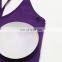 Ladies sports bra fitness workout running women custom logo gym top classic plus size solid sports bra for women