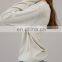 Custom Ribbed Long Sleeve Gym Fitness T-Shirt Female Workout Sportswear Yoga Top Basic Crew Neck Pullover Shirt For Women
