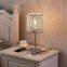 Bedroom Crystal Desk Lamp Touch Dimming Dual USB Charging Lamp