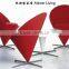 High-end fiberglass corn chair with metal legs deisgner chair