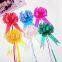 3*120cm Decoration Christmas Flowers Gift Wrapping Plastic Ribbon Pull Bows with Ribbon for Wedding Party