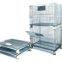 Galvanized Storage Cages Wire Basket Stillage Cage Wire Mesh Containers Warehouse Industrial
