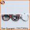 Zinc alloy Sunglasses barcelona keychain