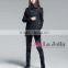 2015 New Western-style Fashion Women Stitching Design Imitation Wool Blended Stand collar Coat For Winter