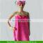 Woman Cozy Warm Flannel Towel Wrap Bathrobe Shower Body Solid Bath Robe Spa