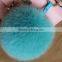 Fashion Trendy Women Girls 100% Real Fur Pom Pom Key Chains