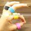 emboss/deboss/screen printing custom logo silicone finger rings
