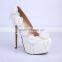 White Color Wholesale Women Dress Shoes Bride Wedding Dress Shoes for Bridal Shower