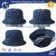 Blue denim blank bucket hat jean bucket hat at cheap price