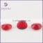 Wholesale oval 6*8 red glass artificial ruby price